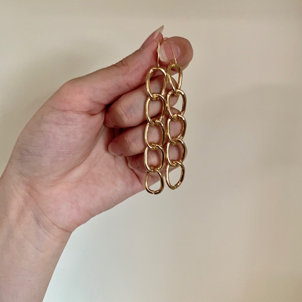 New Gold Chain earrings